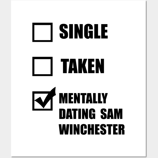 Supernatural Gift Dating SAM Winchester Wall Art by NoxDesigns